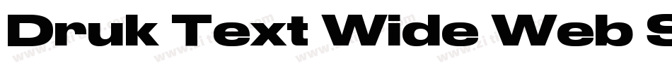 Druk Text Wide Web S字体转换